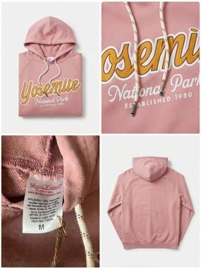 Good Lad Yosemite National Park Pink Pullover Hoodie